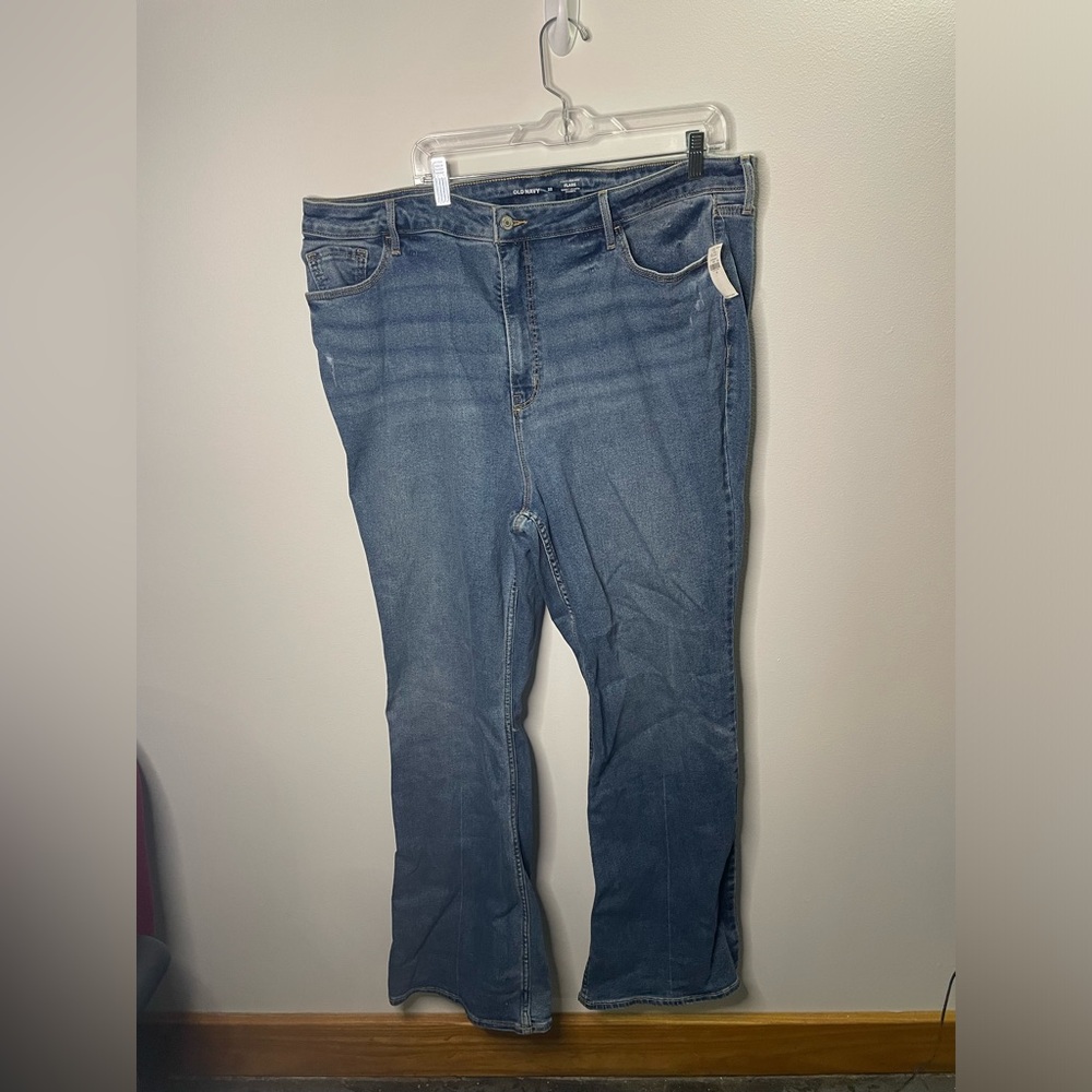 NWT Old Navy Higher High Rise Flare Medium Wash Jeans